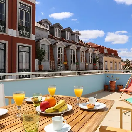 Daire Azulejos' Charming With Terrace 2 By Lisbonne Collection *